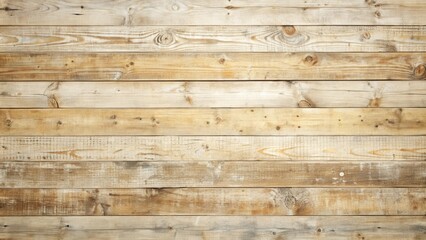 Naklejka premium Rustic Light Brown Wooden Planks Horizontal Texture Background