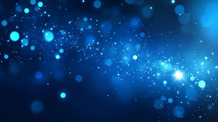 Fototapeta premium Abstract vector blue lights with soft gradient, sky-inspired background