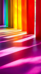 Vibrant rainbow gradient wallpaper design