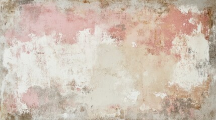 Obraz premium A textured pastel background with muted tones of dusty beige and blush pink, softly transitioning into one another