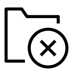 Obraz premium Folder Thin Icon