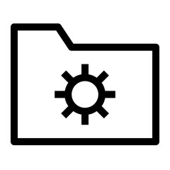 Obraz premium Folder Thin Icon