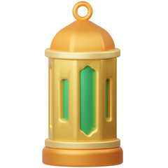 Mosque Hanging 3D Icon Illustration