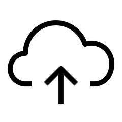 Cloud Computing Thin Icon