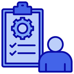 Accountability Blue Color Icon