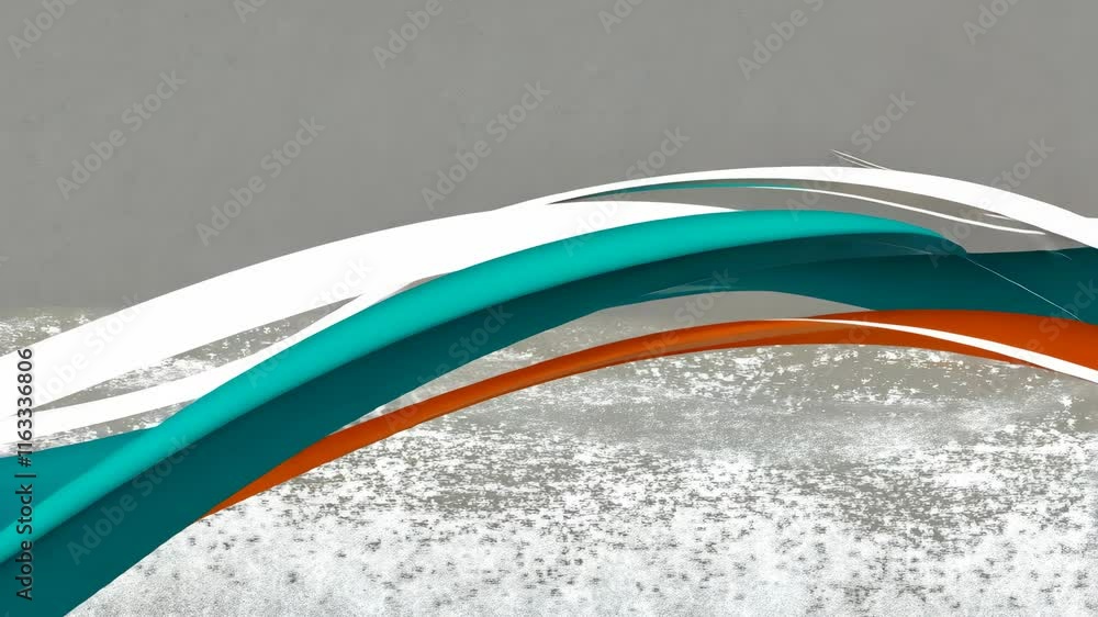 Aufkleber colorful abstract design with flowing shapes and textures in a serene composition
