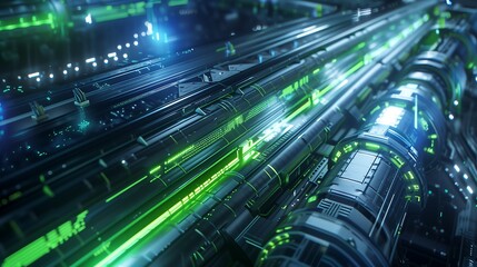 Fototapeta premium futuristic technology background wallpaper 