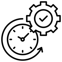 Efficiency Outline Icon