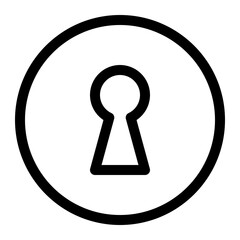 Security Thin Icon