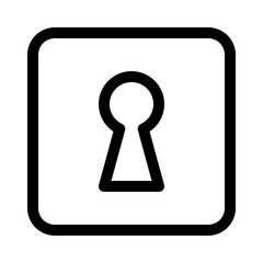 Security Thin Icon