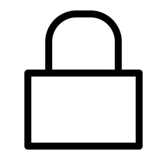 Security Thin Icon