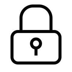 Security Thin Icon