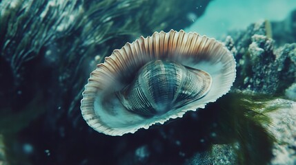 Stunning Underwater Seashell Close-Up