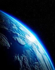 Obraz premium 宇宙 地球 earth Generative AI 