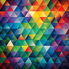 Obraz premium Abstract Geometric Triangle Pattern. Colorful Background