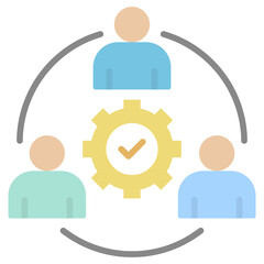 Collaboration Flat Icon