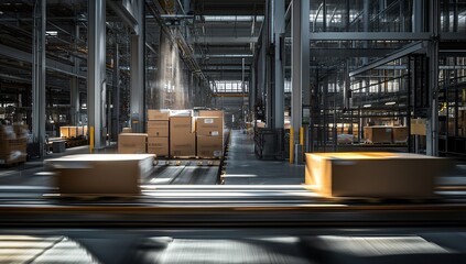Fast-Paced Industrial Factory: A Glimpse into Modern Manufacturing