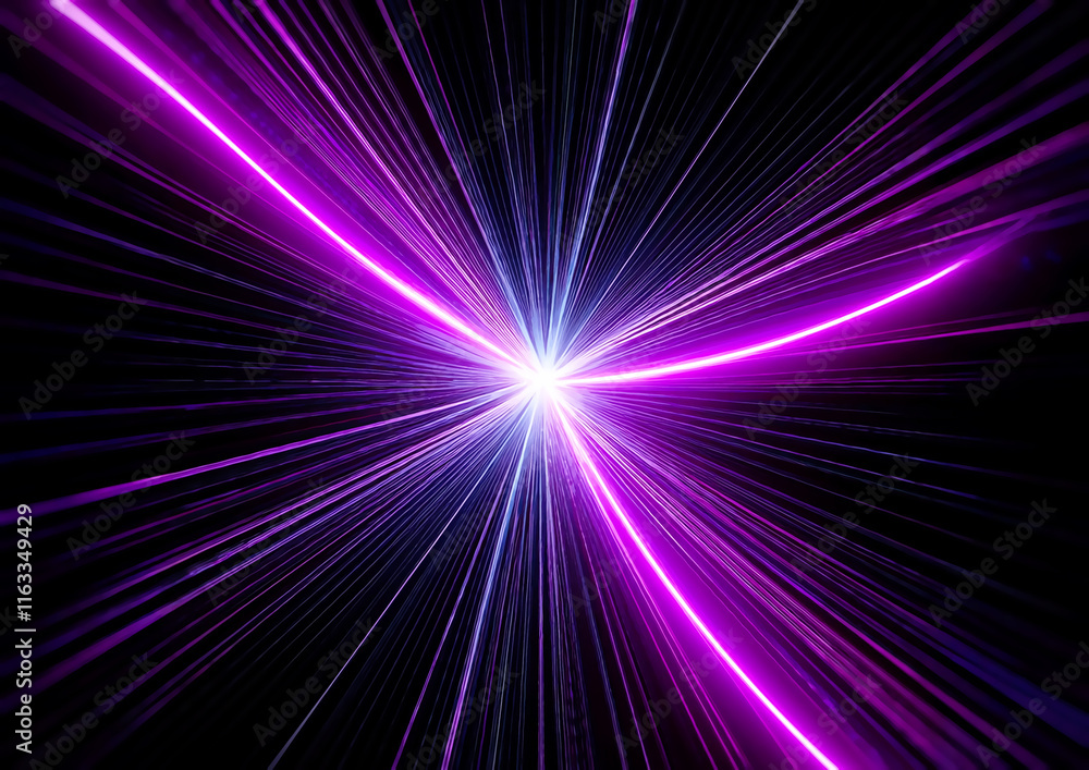 Aufkleber abstract background with a glowing star in the center and rays of light
