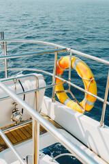 life buoy on the boat