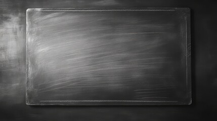 Blank Black Chalkboard Background	