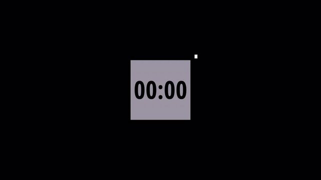 Five second countdown timer animation on transparent background 5 to 0 countdown video
