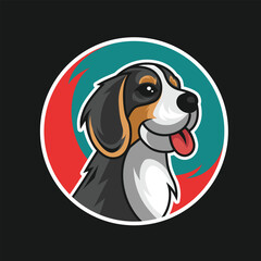 Vector Clip Art Animal Illustration Dog Vector