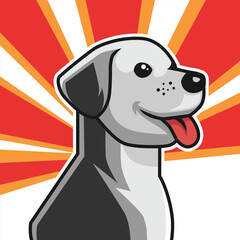 Vector Clip Art Animal Illustration Dog Vector
