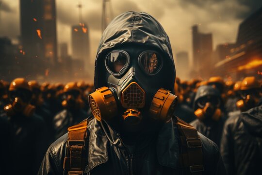 A demonstration against nuclear weapons