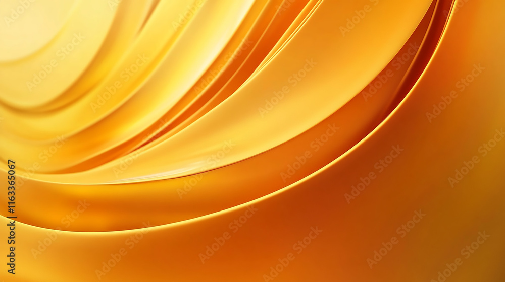 Poster orange abstract background presentation template yellow wave gradient background