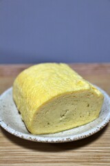 Japanese food delivery: dashimaki (rolled egg)
