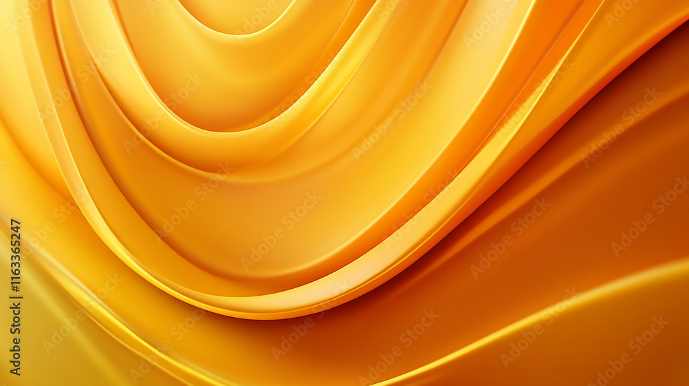 Poster orange abstract background presentation template yellow wave gradient background