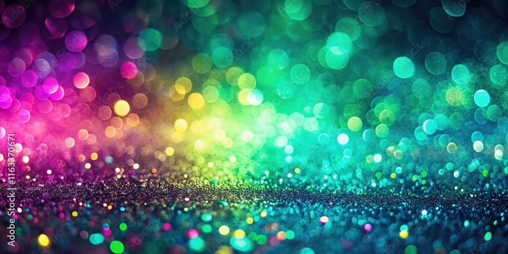 Poster vibrant neon gradient background with bokeh effect for dynamic visuals and smooth transitions