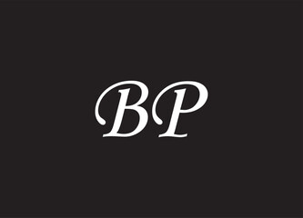 BP letter logo and initial logo design