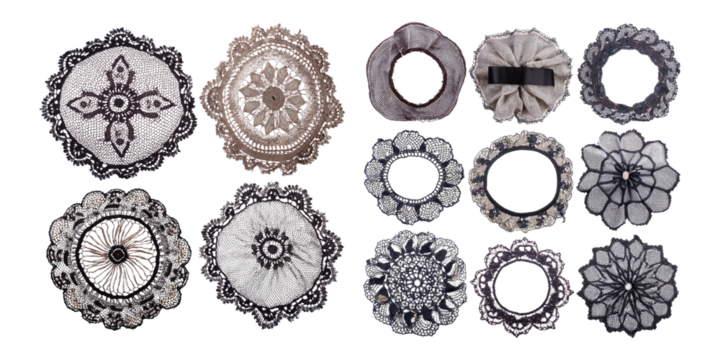 Decorative Transparent Background Elements for Design