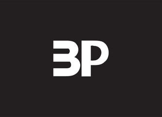 BP letter logo and initial logo design