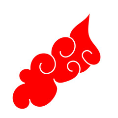 silhouette of a Collection of East Chinese Cloud Elements