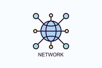 Network Vector, Icon Or Logo Sign Symbol Illustration 