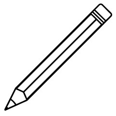 Dynamic pencil Line Art Vector Creativity