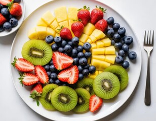 fruit salad on a plate