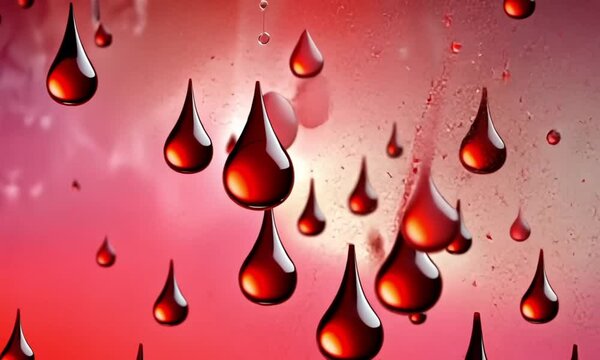 AI-A detailed illustration featuring blood and a transfusion process,highlighting the importance of blood donation,healthcare,and life-saving medical practices.Ideal for use in educational materials.