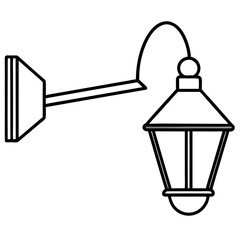 street lamp vector