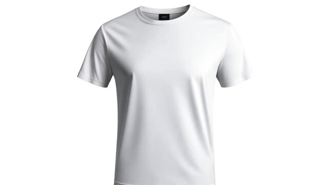 white t shirt mock up isolated on white background. generative ai