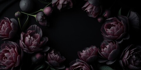 Dark Bloom A Dramatic Arrangement of Velvet Peonies