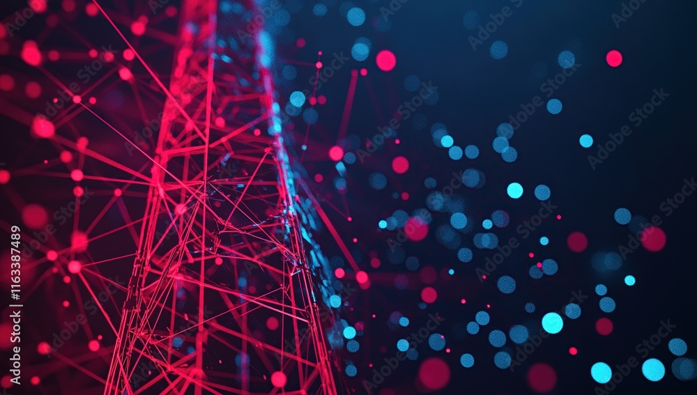 Poster abstract network connection: digital topology of a futuristic communication system