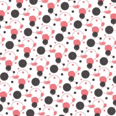 Seamless pattern with abstract  doodle 