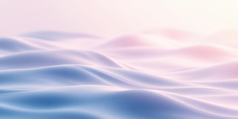 Fototapeta premium Serene pastel waves, soft flowing curves and gentle undulations, a calming and soothing abstract background
