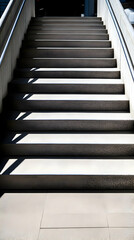 Obraz premium Modern Staircase Architectural Illustration