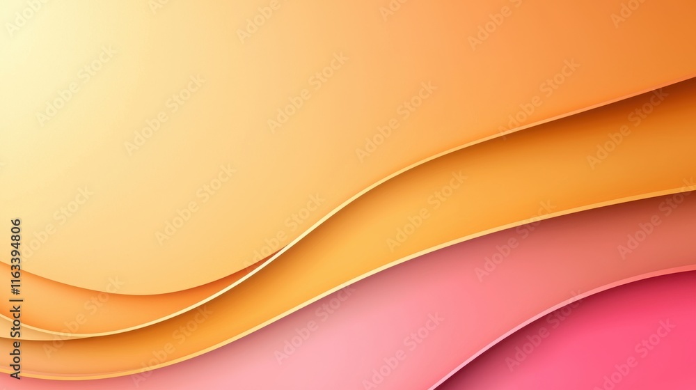Poster abstract layered construction paper background in a gradient of warm tones.