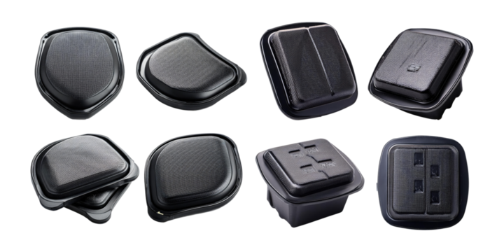 Variety of Transparent Plastic Food Container Lids