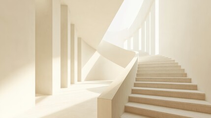 Obraz premium High-Resolution Architectural Modeling Scene with Clean Lines